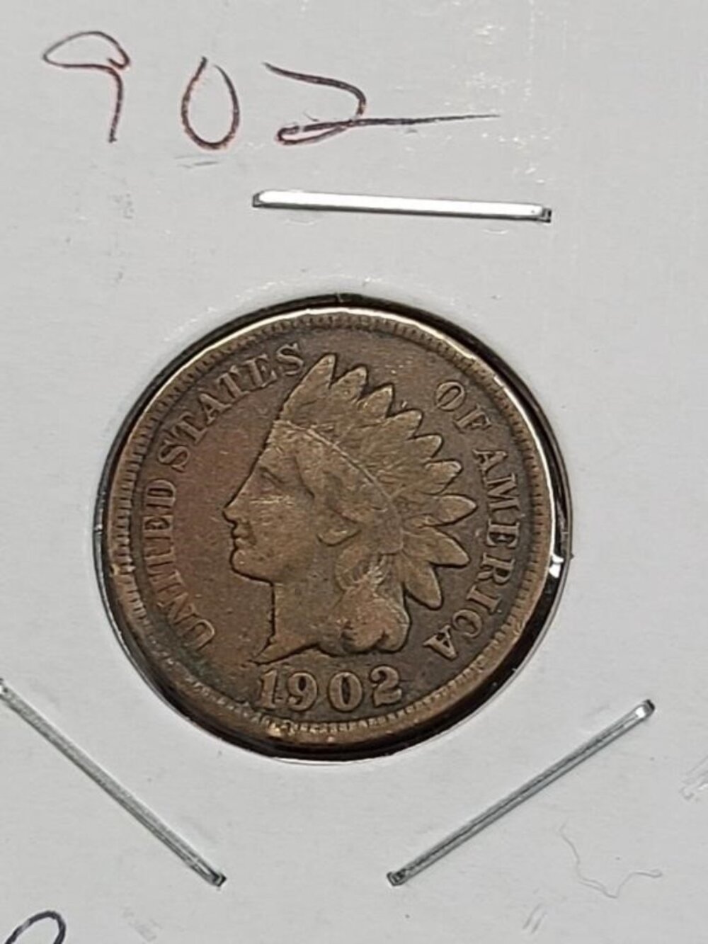 Lot of 7 1900's Indian Head Pennies... Nice Details... In Protective Sleeves